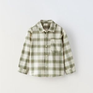 ZARA Plaid Flannel Shirt 2-3 Years